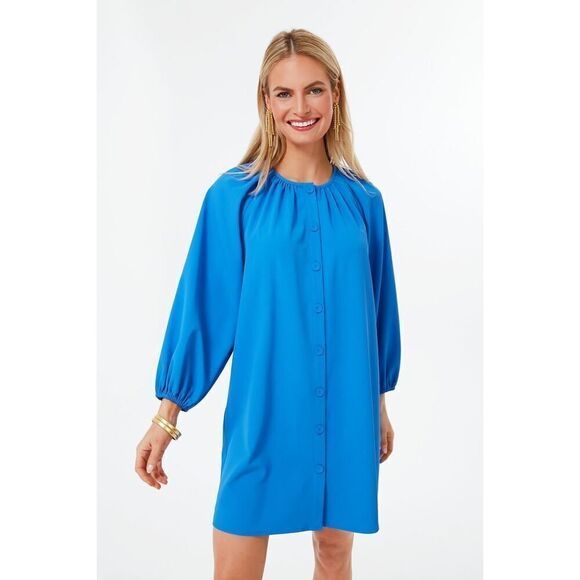 POMANDER PLACE Cerulean Clarke Dress Size Large MSRP $138 Sold on Tuckernuck - Picture 1 of 11